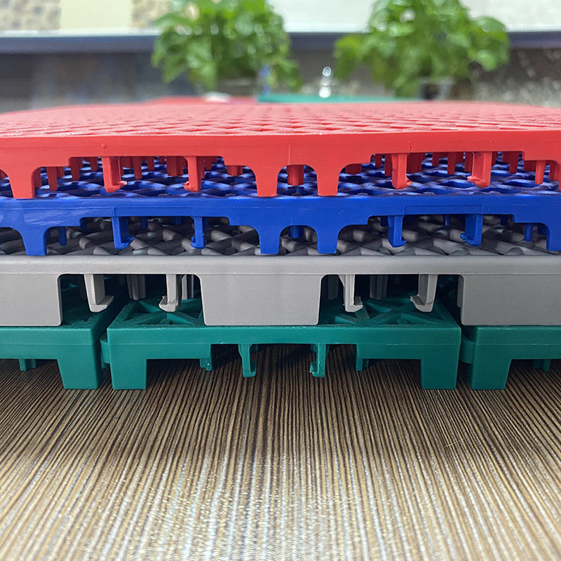 Mavi PP Interlocking Spor Zemin 3,5 mm 4,5 mm 6 mm Dış Hava Sporları Interlocking Tile