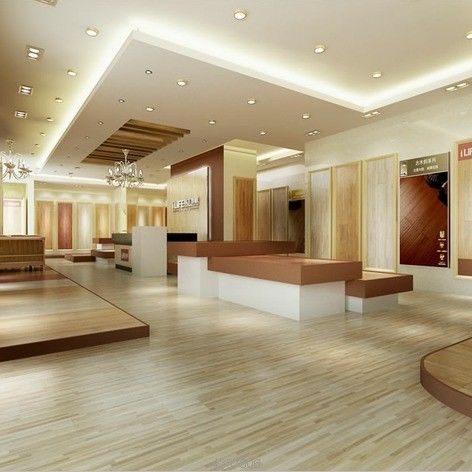 SPC Sıkıntılı SPC Vinyl Zemin PVC SPC Su geçirmez Zemin 2m 2.5m Genişlik