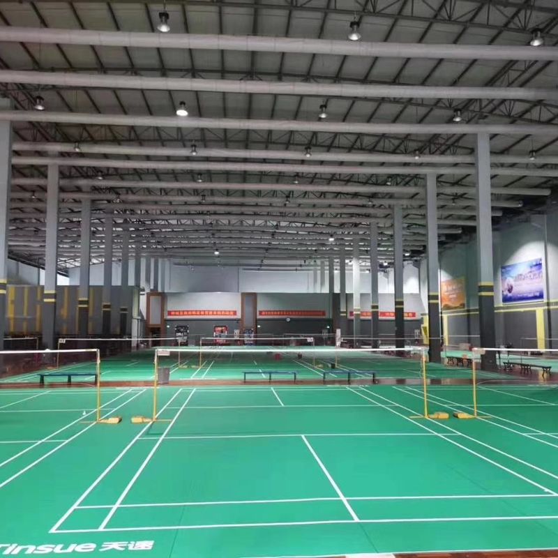 Enlio Açık Hava Sporları Kullanılmış Badminton Çamaşırları PVC Vinil Zemin Rulo Su geçirmez Yangın geçirmez Plastik