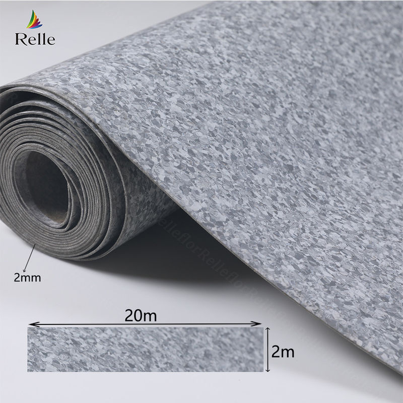 Plain Etc Relle Okul Hastanesi Dubai için homojen esnek levha vinil zemin