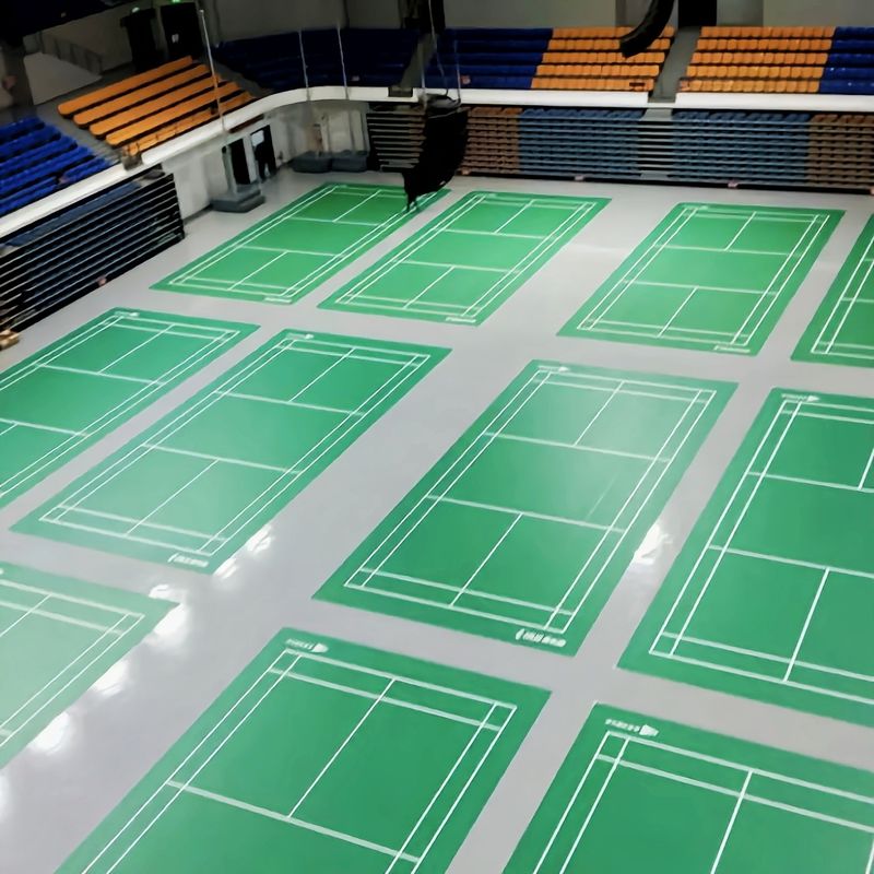 1Basketbol Badminton ve Voleybol için.8m genişliğindeki çok sporlu kort
