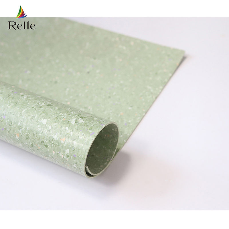 PUR Kaplama Relle Depo Lot Laboratuvar için çevre dostu PVC Hafif Beige Vinyl Antistik Zemin