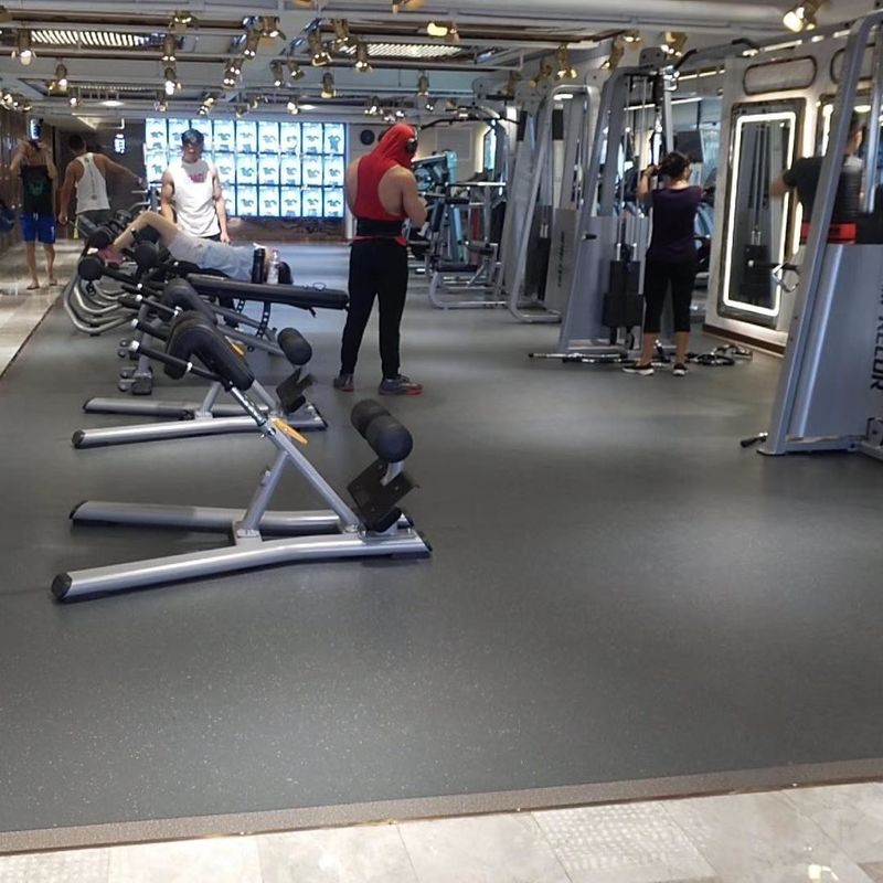 Kaymaz Spor Salonu Kauçuk Yer Relle Ağırlık Odası Yer 1,5 mm 3,0 mm Kalınlığı