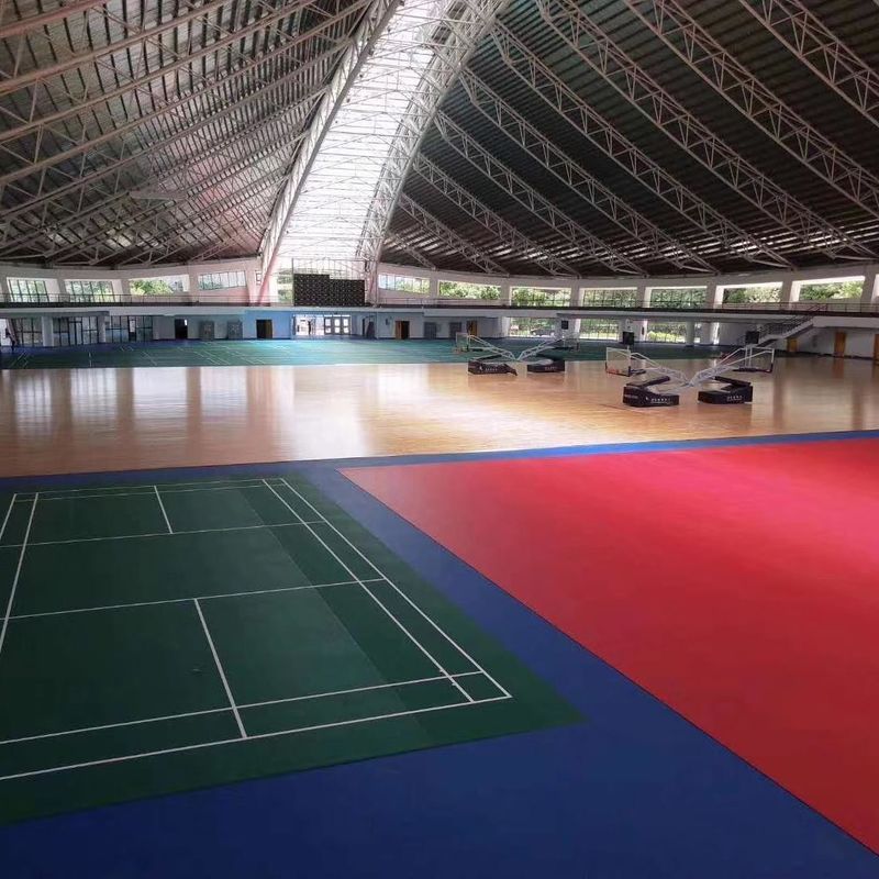 600 Renk Seçenekleri Relle PVC Futsal Mahkemesi Zemin Ruloları