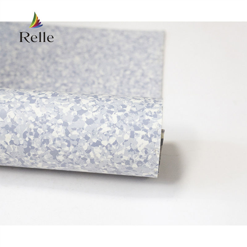 Relle Mahkemesi Tıbbi Dereceli Hastaneler için Homogen PVC Plastik Zemin Kuru Sırt