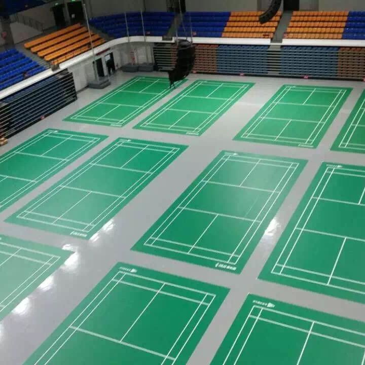 Yatak aksesuarları Relle PVC Vinyl Yatak ruloları içerideki badminton sahası için sağlandı