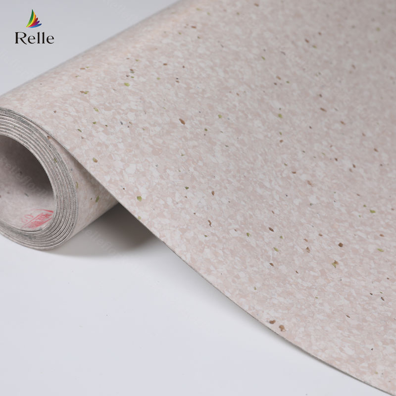 2 mm kalınlığındaki PVC malzemesi kuru arka plastik vinil zemin ruloları