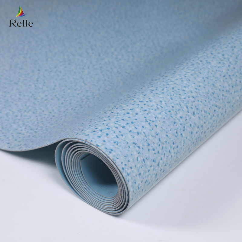 2 mm kalınlığındaki PVC malzemesi kuru arka plastik vinil zemin ruloları