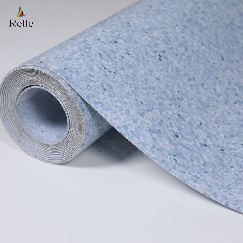 2 mm kalınlığındaki PVC malzemesi kuru arka plastik vinil zemin ruloları