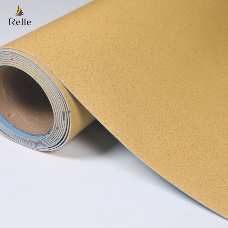 2 mm kalınlığındaki PVC malzemesi kuru arka plastik vinil zemin ruloları