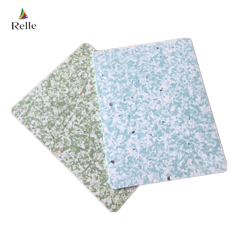 Plain Texture Vinyl Flooring Relle 3 mm Tıp Tesisleri için Homogen PVC Plakeler