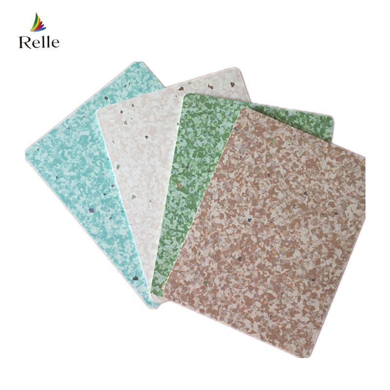 Plain Texture Vinyl Flooring Relle 3 mm Tıp Tesisleri için Homogen PVC Plakeler