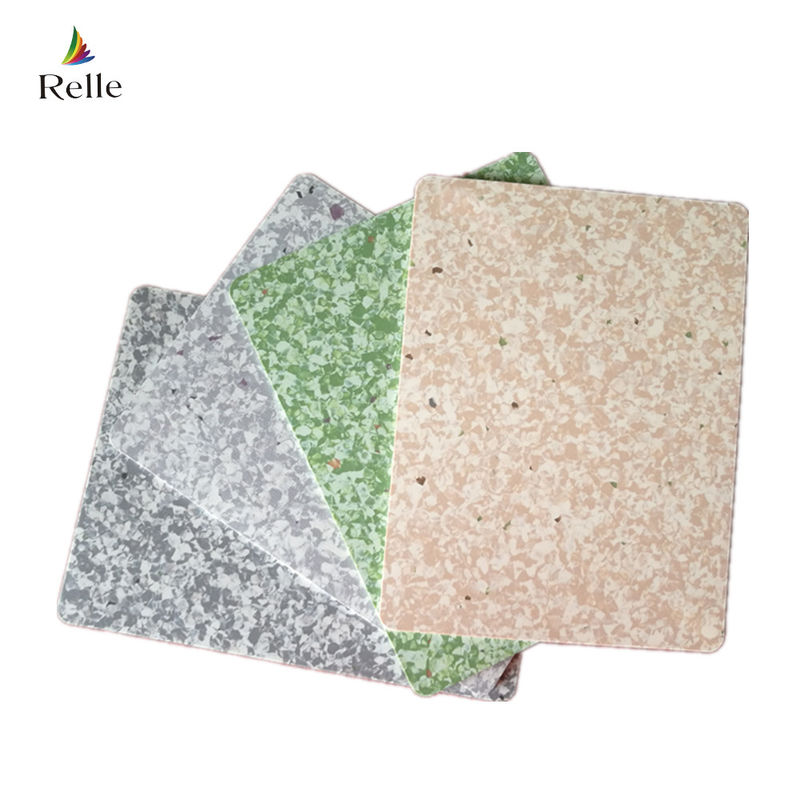 Plain Texture Vinyl Flooring Relle 3 mm Tıp Tesisleri için Homogen PVC Plakeler