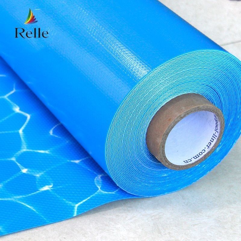 Okyanus Mavi PVC Havuz Liner Anti UV 1.5mm 1.2mm Havuz için Güçlendirilmiş PVC Liner
