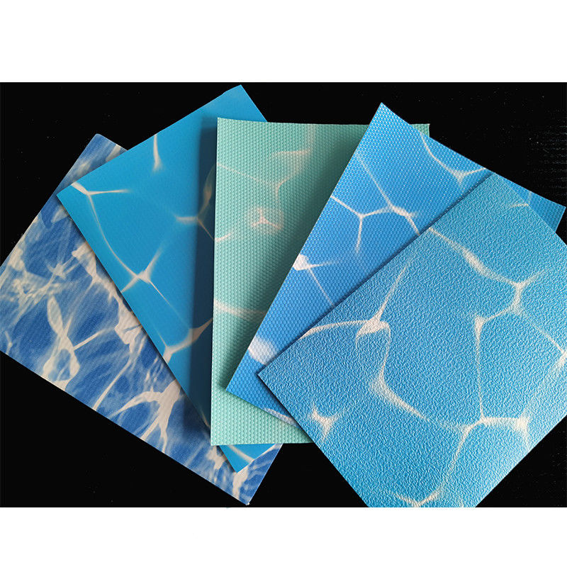 Okyanus Mavi PVC Havuz Liner Anti UV 1.5mm 1.2mm Havuz için Güçlendirilmiş PVC Liner