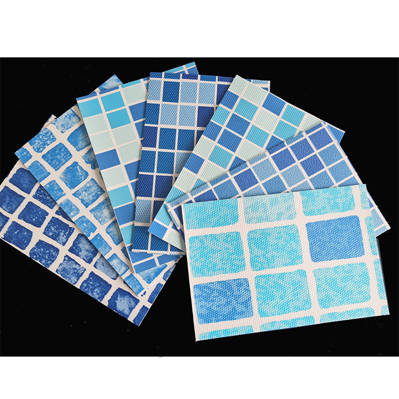 Okyanus Mavi PVC Havuz Liner Anti UV 1.5mm 1.2mm Havuz için Güçlendirilmiş PVC Liner