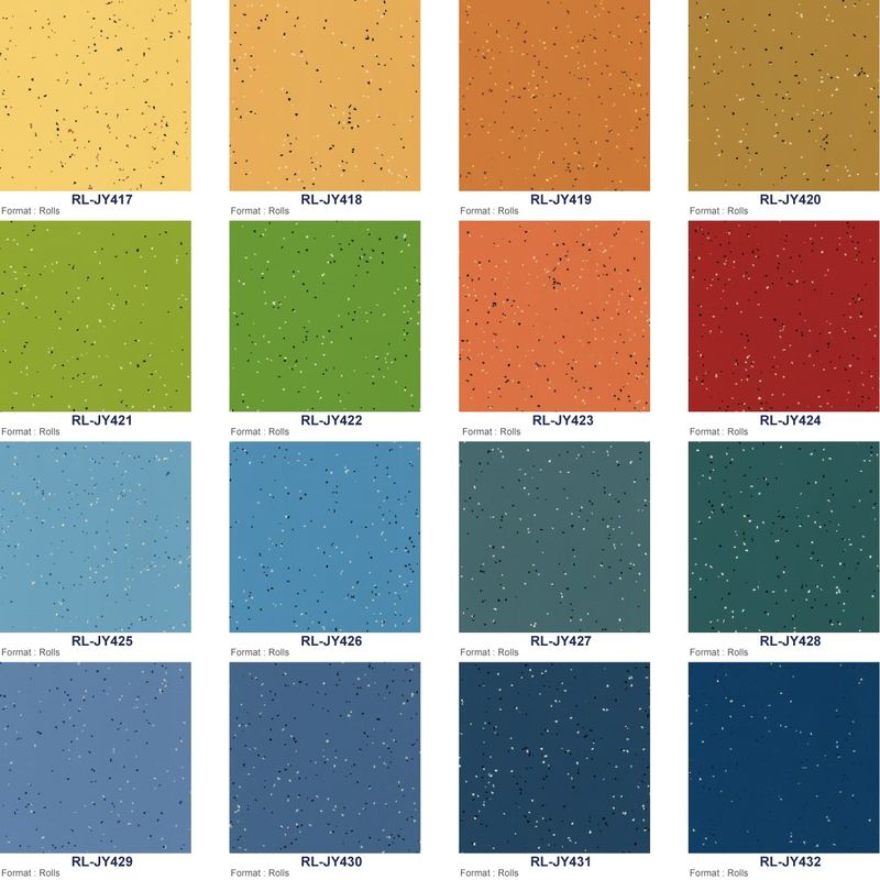 Relle Kauçuk Vinyl Zemin Rulo 2mm-5mm Kalınlığı İçerideki Kauçuk Zemin Kelepçeleri