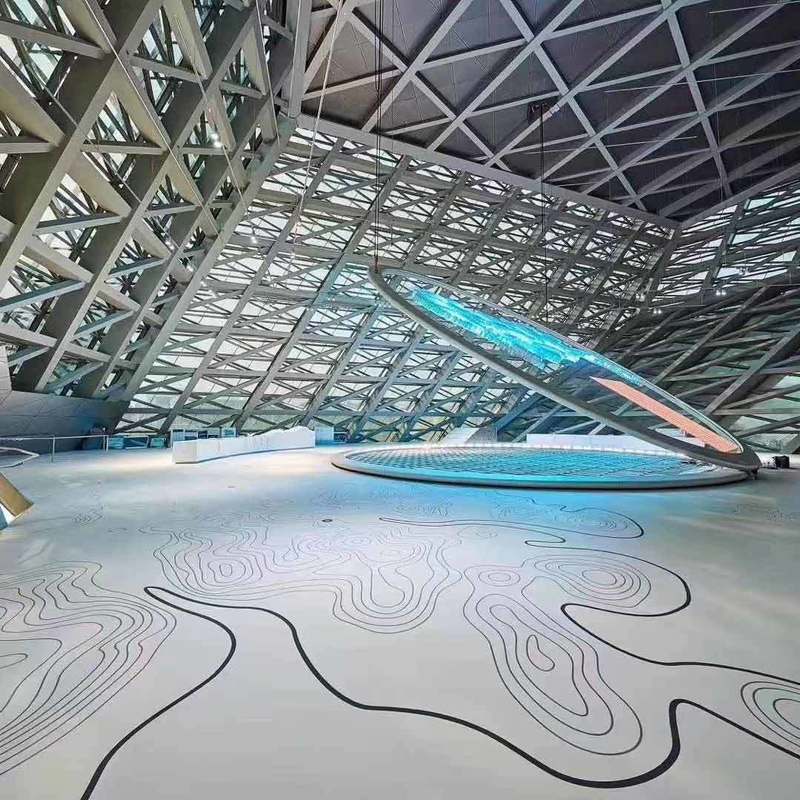 Relle Çevre Dostu, Aşınmaya Dayanıklı ve Kaydırmaz Kauçuk Zemin Fuar Salonları için