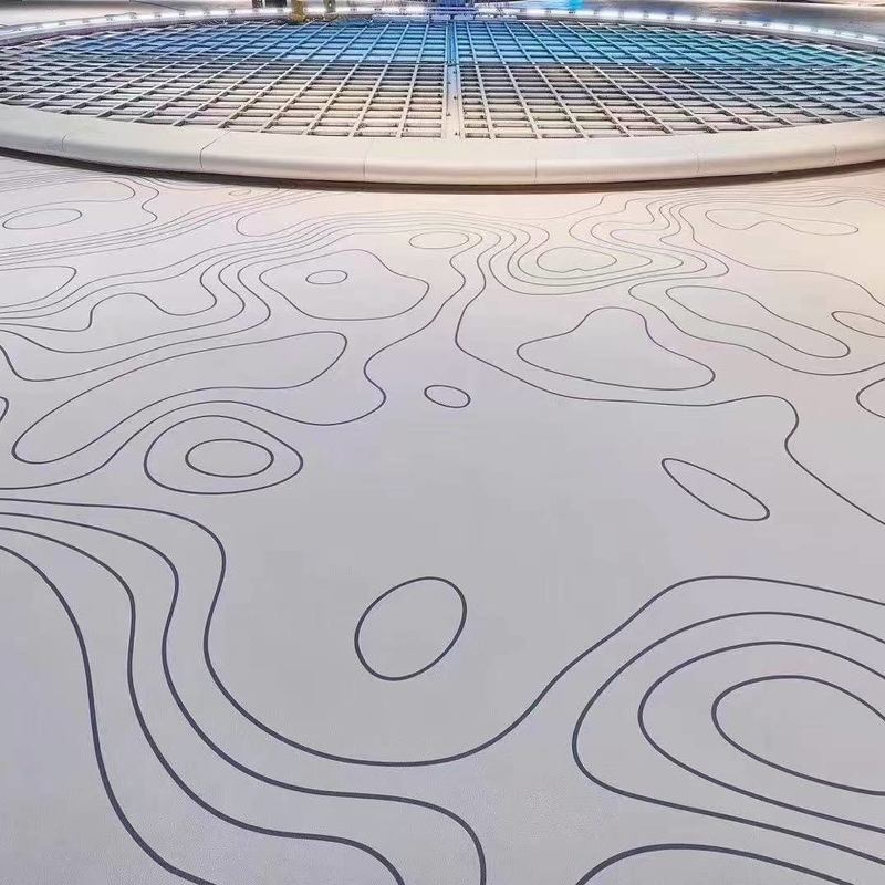 Relle Çevre Dostu, Aşınmaya Dayanıklı ve Kaydırmaz Kauçuk Zemin Fuar Salonları için