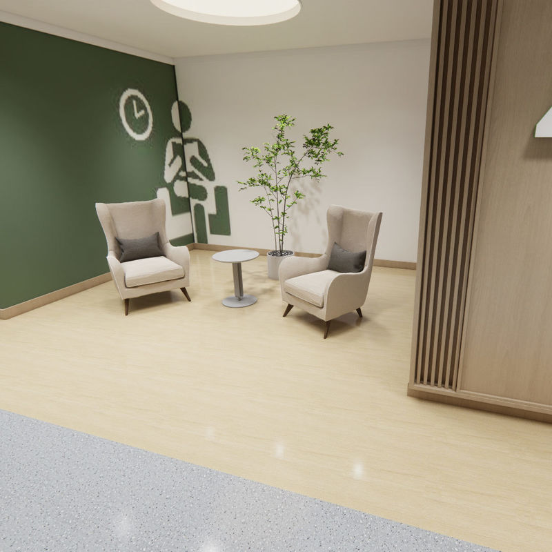 Huzurevleri için Kapsamlı Yaşlı Bakım Zemin Kaplaması – Tıbbi Sınıf Homojen Hijyenik Stil