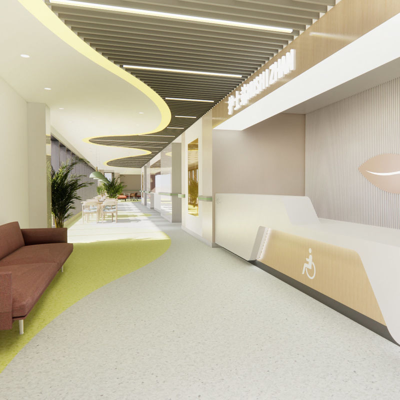 Huzurevleri için Kaymaz Hijyenik Vinil Zemin Kaplaması – Tıbbi Sınıf Dayanıklı Versiyon