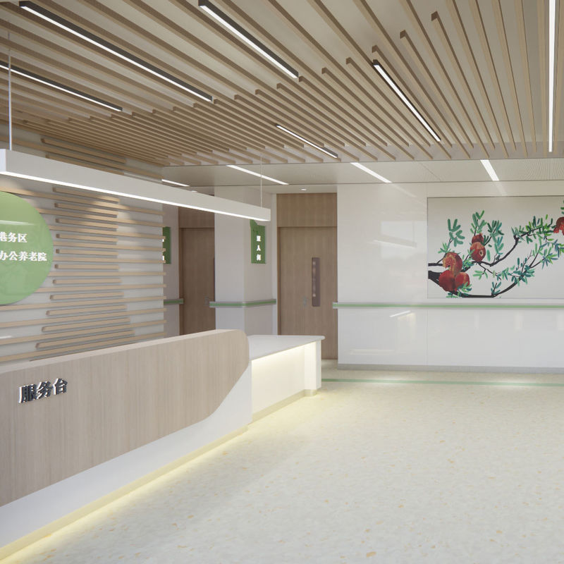 Huzurevleri için Çevre Dostu Antibakteriyel Tıbbi Zemin Kaplaması – Kolay Temizlenebilir Hijyenik Tip