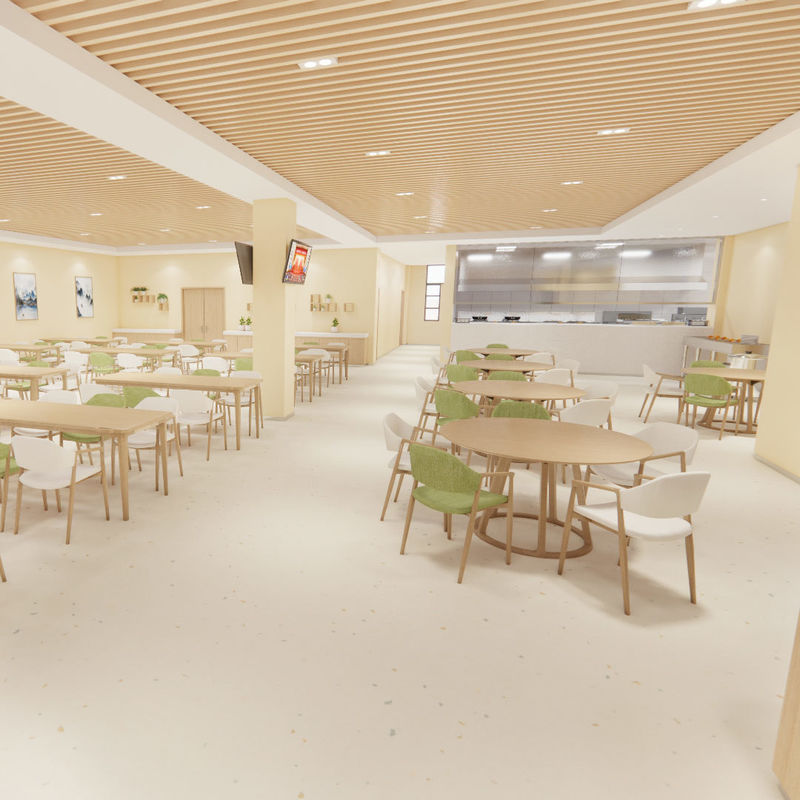 Huzurevleri için Rehabilitasyon-Bakım Özel Zemin Kaplaması – Tıbbi Sınıf Hijyenik Güvenli Stil