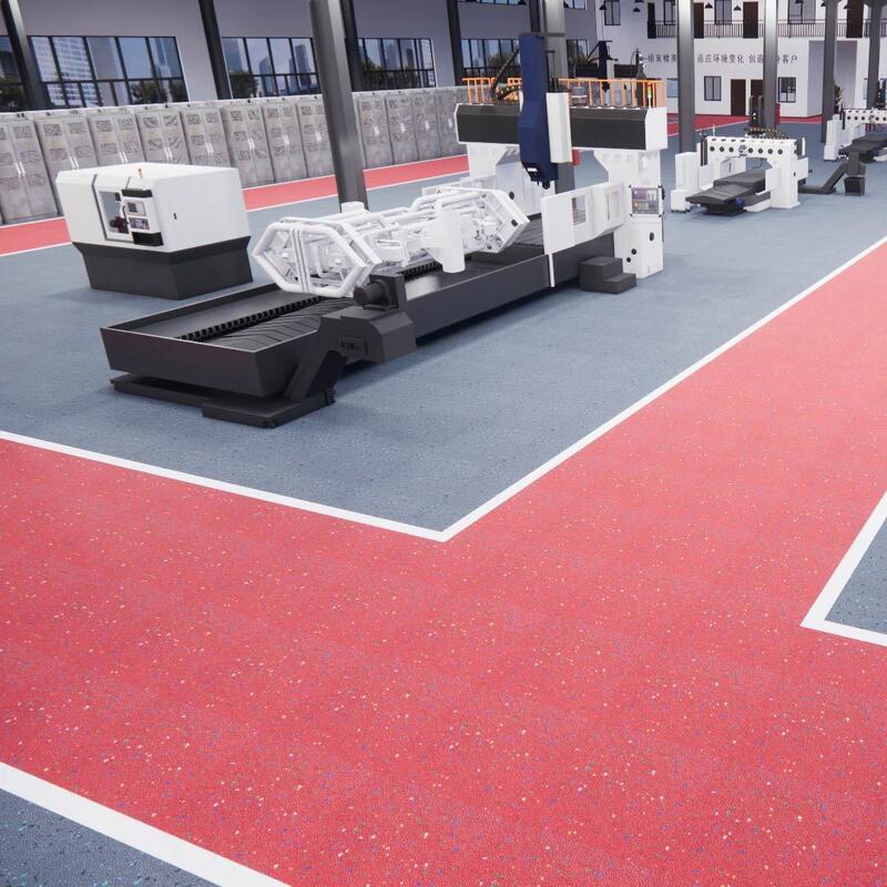 Relle Tozsuz Karborundum Güvenlik Zemin Kaplaması (Temiz Alan Aşınma Önleyici-Kaymaz-Yangına Dayanıklı Çevre Dostu)