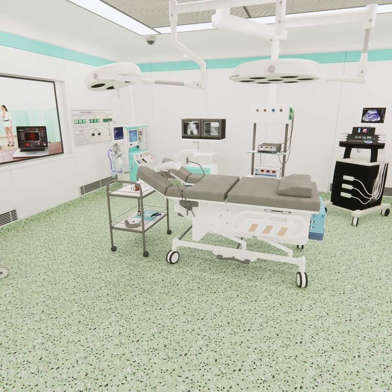 Temiz Oda ve Tozsuz Atölyeler için ESD Anti-Statik Roller Kullanım Dayanıklı Tozlu Zemin