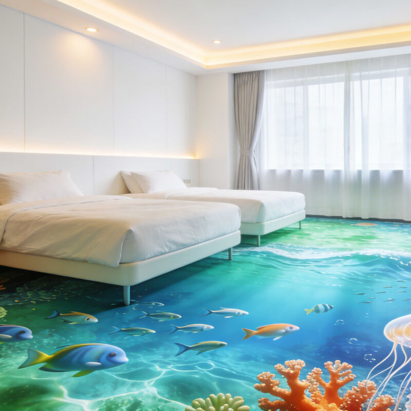 Temalı Odalar için Premium Özel Görüntü 3D Dekoratif Zemin