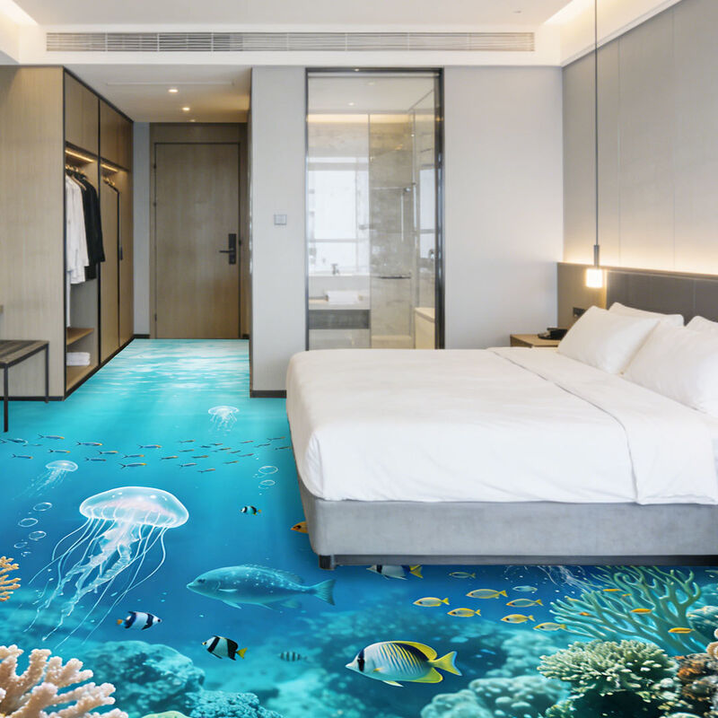 Temalı Odalar için Premium Özel Görüntü 3D Dekoratif Zemin