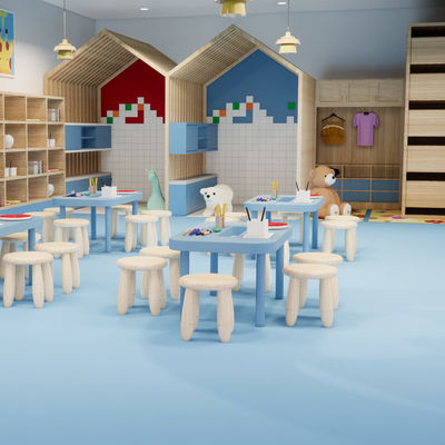 Toptan SPC PVC Vinil Karolar Taş Tozu Çekirdek Kararlılık Aşınmaya Dayanıklı Üst Katman