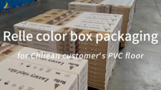 Şilili müşterinin Pvc zemini için Relle renk kutusu ambalajı